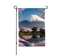 YUANGJHOP Drapeau du Mont Fuji au début du printemps. Convient pour l'intérieur et l'extérieur, parfait pour la maison, le jardin, les événements et les expositions patriotiques.