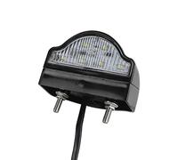 Yuanjoy 1 Pcs Éclairage de Plaque D'immatriculation Général LED 12v 24v Avec E-mark Imperméable Pour Voiture Remorque Camion Tracteur Van RV Camper