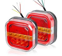 Yuanjoy 2 Feux Arrière Remorque LED Étanches Néon Pour Camion Avec Certificat E 12V 24V Compact 5 Fonctions Pour Camion Caravane Fourgon Tracteur