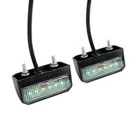 Yuanjoy 2 x Feux de Plaque D'immatriculation LED 12V 24V, Eclairage de Plaque D'immatriculation Lumière Blanc 6000K Imperméable