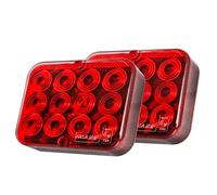 Yuanjoy Feu Antibrouillard ArrièRe Led Rouge 12 V Pour Remorques Avec Homologation E, Pour Caravanes/Camping-Cars/Camions/Remorques/Voitures/Feux Antibrouillard Led Pour Remorque