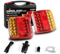 Yuanjoy Kit De Feux Arrière LED Magnétiques Pour Remorque, Feux Arrière Sans Fil Étanches 12/24V, Ensemble D'Éclairage Pour Camions, Caravanes Ou Véhicules Utilitaires, Homologués ECE/EMV