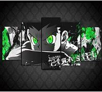 YUANJUN 5 Panneau Mural Impression sur Toile Intissée Décoration Murale Tableau Giclée Tendue Encadrée Illustrations Prete Suspendre Encadrée Salon Décor Japon Aventure Motion Magic Anime Hunter X