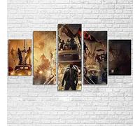 YUANJUN Multi Panneau 5 Parties Tableaux Murale Affiches Photos Décoration Salon Frame Toile Images Motif Graphique Art Mural Stickers Peintures Mad Max