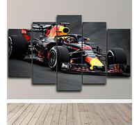 yuanjun Multi Panneau 5 Parties Tableaux Murale Affiches Photos Décoration Salon Toile Images Motif Graphique Art Mural Stickers Peintures Voiture De Formule 5 Pièces Toile F1