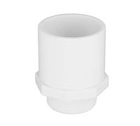 YUANKEECE Connecteur de tuyau en PVC pour grand débit, léger, durable, connexion de colle, remplacement de pièces endommagées, pour serre, ferme, irrigation (filetage mâle G1)