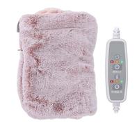 YUANKEECE Coussin Chauffant électrique, pour Marque, Trois réglages de température, sécurité d'arrêt Automatique, Portable USB, Fourrure de Lapin Imitation, Sac de Banque