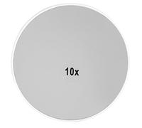 YUANKEECE Miroir grossissant 10x pour Montage Mural, Miroir de Maquillage en matériau ABS avec Base à Ventouse, Format de Voyage Portable, pour la beauté et l'utilisation