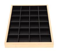 YUANKEECE Plateaux d'affichage de stockage de bijoux, 24 grilles polyvalentes, plateau à bijoux pour bague, boucle d'oreille, Bracelet, collier