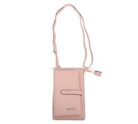 YUANKEECE Sac à écran Tactile pour Femmes, Petit Sac à Main pour téléphone Portable, Mini Sac à Main à bandoulière avec Fentes pour Cartes de crédit, bandoulière réglable (Rose)