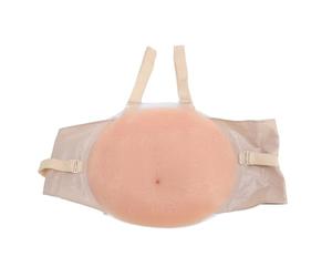 YUANKEECE Ventre de Grossesse en Silicone, Port sans Effort, Expérience Confortable, Ceinture réglable, pour Représentations théâtrales, Jeux de rôle, Accessoire Photo (XL)