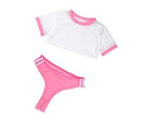 YUANMO Costume de cosplay japonais pour femmes et filles, ensemble de 2 pièces, haut avec string