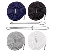 Yuannee Cordon de Rechange pour Sweat à Capuche,4 PCS Cordon pour Bas de Jogging avec 2 Enfile Aiguilles 140 CM Bout en Cuivre Cordon Remplacement Cordelières pour Couture