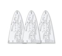 Yuannee Normographe Geographie Multifonction,3 PCS Géographie Géométrie Croquis et Schémas Modèles de Mesure pour Dessin Enfant Jeu de Règles Professionnel