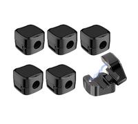 Yuannee Organisateur de Câble Magnétique,6 PCS Clips Câble Organisateur Bureau Mini Attache Cable Adhesif Cable Management Range Cable Bureau pour Table de Nuit(Noir)
