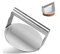 Yuannee Presse à Hamburger Ronde en Acier Inoxydable,Outil de Smash Burger Professionnel Steak Haché et Viande Hachée Machine à Hamburger et Presse à Steak Haché pour Cuisine et BBQ