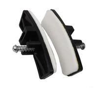 Yuanpgky 1 paire de plaquettes de frein pour vélo compatibles avec les vélos, 1 paire de plaquettes de rechange pour cycles d'exercices de fitness, plastique + feutre, environ 100 x 28 mm