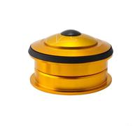 Yuanpgky 44 mm sans filetage pour casque de vélo avec double roulement scellé pour fourches à tube droit de 1-1/8 en alliage d'aluminium (doré)
