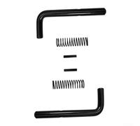 Yuanpgky 819T Kit de réparation de loquet de ressort de portail de remorque pour remorques utilitaires 5XI0LGW2K 6X8GW13 7X16HDLAND - Remplacement en fer noir avec goupilles de retenue en forme de L