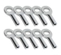 Yuanpgky Accessoires de machine à câble en acier pour équipement de fitness - 10 joints de port de câble métallique avec diamètre intérieur de 3,5 mm et 4,5 mm - Bouchon de boule de câble de fitness