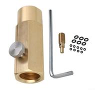 Yuanpgky Adaptateur de cylindre pour machines à soda, connecteur de gonflage de dioxyde de carbone avec soupape de commande, outil de remplissage TR21-4 à W21.8-14, compatible avec les fabricants de