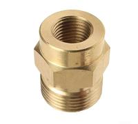 Yuanpgky Adaptateur de joint en laiton - Coupleur de mousse 1/4 F - M22 pour outils d'eau haute pression, réducteur métrique pour accessoires de nettoyeur haute pression