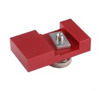 Yuanpgky Adaptateur de rail de défonceuse en alliage d'aluminium avec gabarit de coupe droite et bloc d'arrêt, bloc de limite de rail de guidage pour le travail du bois pour scies de table et