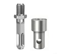 Yuanpgky Adaptateur de tarière de terre avec 4 types d'interfaces pour clés et perceuses à marteau, compatible avec clé électrique et adaptateur perceuse à marteau (B)