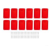 Yuanpgky Avec support de batterie, convient pour outils de perceuse 18 V accompagnés de vis, organiseur de rangement en plastique rouge pour atelier et garage (12 pièces)