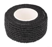 Yuanpgky Bande de sport anti-ampoules pour la protection des doigts, bandage élastique avec faible adhérence pour éviter les blessures et les callosités, rouleau de 2,5 cm x 4,5 m (noir)