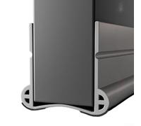 Yuanpgky Bande d'étanchéité de bas de porte en PVC de qualité supérieure pour protéger du vent, du bruit et des courants d'air | Pour une installation facile avec de l'acrylique | S'adapte aux espaces