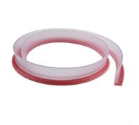 Yuanpgky Barrière de douche en silicone de 1 m pour salle de bain, design flexible avec dos, fuite de sol dans les douches sans courbes, disponible (transparent)