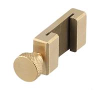 Yuanpgky Bloc de limite de règle en laiton pour règles en acier - Scriber de positionnement de 26,5 mm avec vis réglable pour le travail du bois et la fixation de marquage, compatible avec
