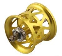 Yuanpgky Bobine de ligne modifiée pour moulinet de pêche ABU B4P4B5P5 et pour moulinet STX Baitcasting, mini bobine de rechange pour moulinet de pêche, bobine légère de 0,6 à 1,2 mm (jaune)