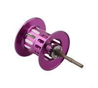 Yuanpgky Bobine de moulinet de pêche modifiée en forme de goutte d'eau pour ABU BMAX3 PMAX3 B3 P3 S3 SMAX3 ORRA2SX OMAX3 PURMAX3 REVO4 - Moulinet en métal compatible avec appâts (violet)