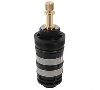 Yuanpgky Bobine thermostatique en cuivre pour douche et baignoire - Contrôle de l'eau chaude et froide - Cartouche en laiton noir