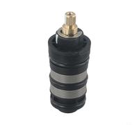 Yuanpgky Bobine thermostatique en cuivre pour douche et baignoire, contrôle de l'eau chaude et froide, cartouche en laiton noir (A)
