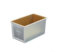 Yuanpgky Boîte à toast en aluminium avec couvercles pour la préparation du pain avec trou de ventilation et structure de bord renforcé (1200 g)