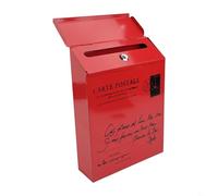 Yuanpgky Boîte aux lettres murale vintage pour extérieur, boîte aux lettres rustique en fer avec serrure, boîte aux lettres étanche pour un rangement sécurisé du courrier, convient aux journaux et