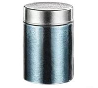 Yuanpgky Boîte de rangement en titane pour thé | Bocal hermétique et résistant à l'humidité | pour grains de café | avec joint en silicone argenté (bleu, 280 ml)
