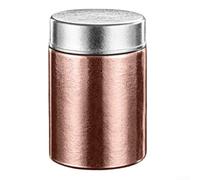 Yuanpgky Boîte de rangement en titane pour thé | Bocal hermétique et résistant à l'humidité pour les grains de café | avec joint en silicone argenté (rose, 280 ml)