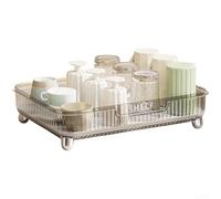 Yuanpgky Boîte de rangement pour bol de cuisine et baguettes avec couvercle anti-poussière transparent et plateau d'égouttement amovible pour l'organisation du comptoir (noir) 2