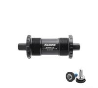 Yuanpgky Boîtier de pédalier pour axe conique carré à roulement scellé 68 mm avec options de longueur 103/107/113/118/127 mm, filetage BC 3,5 cm x 24T, essieu en acier chromé (68 x 113 mm)