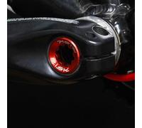 Yuanpgky Boulon de fixation en alliage d'aluminium M20 x 8 mm pour pédaliers HollowTech-II avec outil, compatible avec les vélos de route et de montagne (rouge + outil)