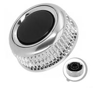 Yuanpgky Bouton de contrôle du volume compatible avec A4 S4 RS4 A5 S5 RS5 pour Q5 MMI 8T0919070B, pièce de rechange ABS noir argenté