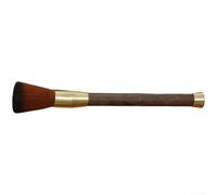 Yuanpgky Brosse de nettoyage en bois massif pour machine à café avec long manche et poils doux pour machine à expresso, moulin et équipement de bar, pour une manipulation précise du sol (noir)