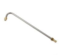 Yuanpgky Buse de pulvérisation coudée en acier inoxydable pour extension de lance de nettoyeur haute pression, 30°/90°/forme de U, 17 cm/35 cm, compatible avec connexion rapide mâle, baguette