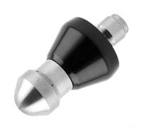 Yuanpgky Buse haute pression de 5000 psi pour le nettoyage des tuyaux d'égout, en acier inoxydable de 6,35 mm, connexion rapide avec 6 trous latéraux et connexion de serrage, compatible avec haute