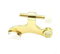 Yuanpgky Butée de porte réglable et robuste en alliage de zinc avec installation facile, s'adapte aux charnières standard de 76,2 à 101,6 mm (doré)