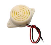 Yuanpgky Buzzer électronique de voiture 12 V DC 3-24 V à haut décibels 95 dB pour la sécurité et la sécurité automobile - Boîtier ABS, installation directe à 4 broches, alarme sonore intermittente -